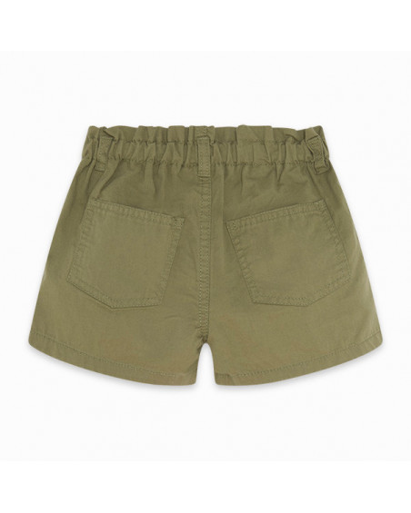 SHORT SARGA PAPPER BAG NIÑA VERDE BASICOS BABY SHORT SARGA PAPPER BAG NIÑA VERDE BASICOS BABY