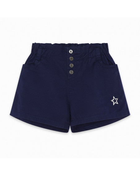 SHORT SARGA PAPPER BAG NIÑA AZUL BASICOS BABY SHORT SARGA PAPPER BAG NIÑA AZUL BASICOS BABY