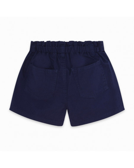 SHORT SARGA PAPPER BAG NIÑA AZUL BASICOS BABY SHORT SARGA PAPPER BAG NIÑA AZUL BASICOS BABY