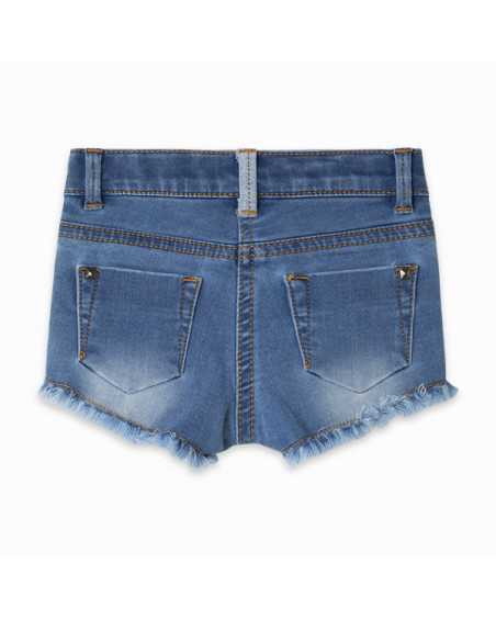 SHORT DENIM ESTRELLA NIÑA AZUL BASICOS BABY SHORT DENIM ESTRELLA NIÑA AZUL BASICOS BABY