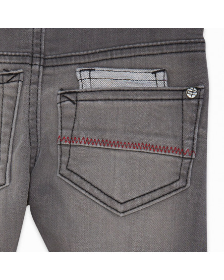 PANTALÓN DENIM DESGASTADO NIÑO GRIS BASICOS BABY PANTALÓN DENIM DESGASTADO NIÑO GRIS BASICOS BABY