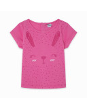 CAMISETA PUNTO CONEJO NIÑA ROSA BASICOS BABY CAMISETA PUNTO CONEJO NIÑA ROSA BASICOS BABY