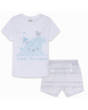 CONJUNTO CAMISETA PUNTO Y BERMUDA POPELÍN NIÑO BLANCO SMOOTH SAILING CONJUNTO CAMISETA PUNTO Y BERMUDA POPELÍN NIÑO BLANCO SMOOTH SAILING