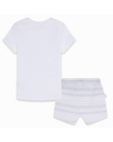 CONJUNTO CAMISETA PUNTO Y BERMUDA POPELÍN NIÑO BLANCO SMOOTH SAILING CONJUNTO CAMISETA PUNTO Y BERMUDA POPELÍN NIÑO BLANCO SMOOTH SAILING