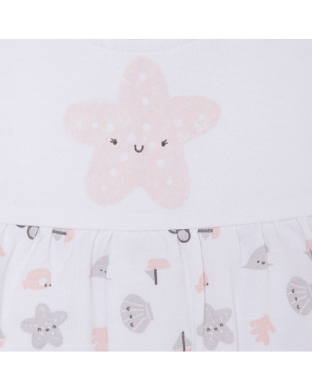 VESTIDO PUNTO MANGA CORTA NIÑA BLANCO SMOOTH SAILING VESTIDO PUNTO MANGA CORTA NIÑA BLANCO SMOOTH SAILING