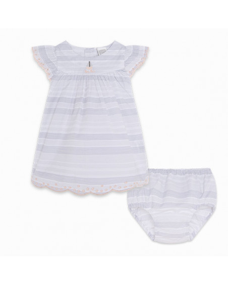 VESTIDO POPELÍN RAYAS NIÑA BLANCO SMOOTH SAILING VESTIDO POPELÍN RAYAS NIÑA BLANCO SMOOTH SAILING