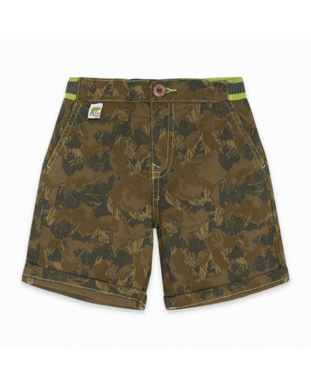 BERMUDA SARGA ESTAMPADA NIÑO VERDE RAW COTTON BERMUDA SARGA ESTAMPADA NIÑO VERDE RAW COTTON