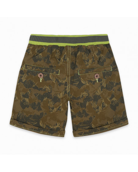 BERMUDA SARGA ESTAMPADA NIÑO VERDE RAW COTTON BERMUDA SARGA ESTAMPADA NIÑO VERDE RAW COTTON
