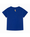 CAMISETA PUNTO MENSAJE NIÑO AZUL TROPICOOL CAMISETA PUNTO MENSAJE NIÑO AZUL TROPICOOL