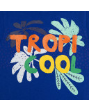 CAMISETA PUNTO MENSAJE NIÑO AZUL TROPICOOL CAMISETA PUNTO MENSAJE NIÑO AZUL TROPICOOL