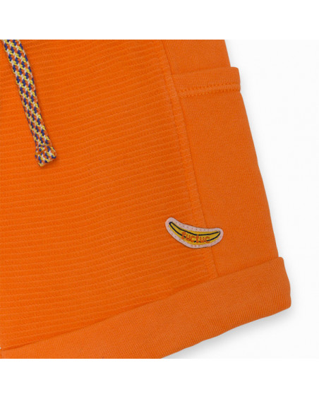 BERMUDA FELPA FANTASÍA CORDÓN MULTICOLOR NIÑO NARANJA TROPICOOL BERMUDA FELPA FANTASÍA CORDÓN MULTICOLOR NIÑO NARANJA TROPICOOL