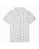 CAMISA POPELÍN ESTAMPADA NIÑO BLANCA TROPICOOL CAMISA POPELÍN ESTAMPADA NIÑO BLANCA TROPICOOL