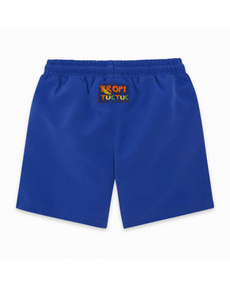 BERMUDA DE BAÑO MENSAJE NIÑO AZUL TROPICOOL BERMUDA DE BAÑO MENSAJE NIÑO AZUL TROPICOOL