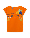 CAMISETA PUNTO MONO NIÑA NARANJA TROPICOOL CAMISETA PUNTO MONO NIÑA NARANJA TROPICOOL