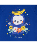 CAMISETA PUNTO CON VOLANTES NIÑA AZUL TROPICOOL CAMISETA PUNTO CON VOLANTES NIÑA AZUL TROPICOOL
