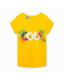CAMISETA PUNTO MENSAJE NIÑA AMARILLA TROPICOOL CAMISETA PUNTO MENSAJE NIÑA AMARILLA TROPICOOL