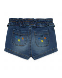 FALDA-PANTALÓN DENIM FLORECITAS NIÑA AZUL TROPICOOL FALDA-PANTALÓN DENIM FLORECITAS NIÑA AZUL TROPICOOL