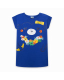 VESTIDO PUNTO MONO NIÑA AZUL TROPICOOL VESTIDO PUNTO MONO NIÑA AZUL TROPICOOL