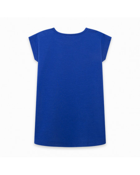 VESTIDO PUNTO MONO NIÑA AZUL TROPICOOL VESTIDO PUNTO MONO NIÑA AZUL TROPICOOL