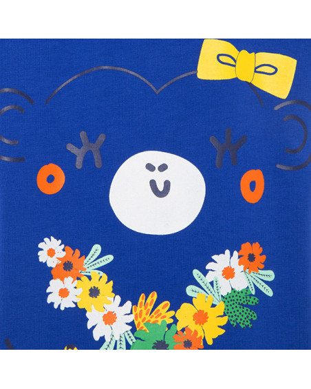 VESTIDO PUNTO MONO NIÑA AZUL TROPICOOL VESTIDO PUNTO MONO NIÑA AZUL TROPICOOL