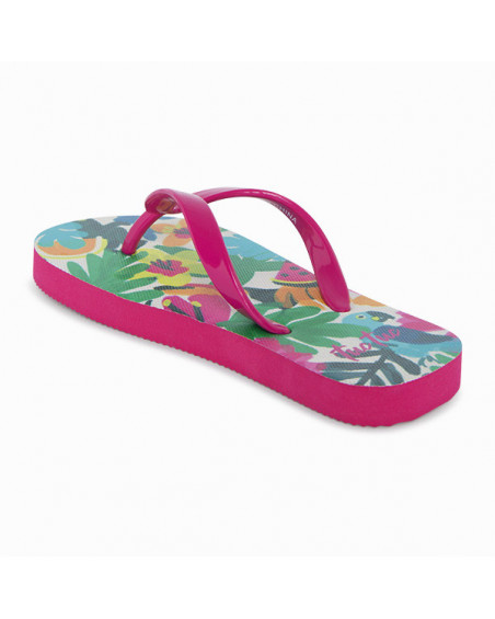 CHANCLAS FLORES NIÑA VERDES PARAISO CHANCLAS FLORES NIÑA VERDES PARAISO