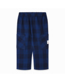 Pantalón sarga baggy cuadros niño azul detox time Pantalón sarga baggy cuadros niño azul detox time