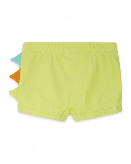 Boxer verde detalle cresta camaleón niño Boxer verde detalle cresta camaleón niño