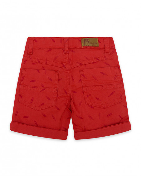 Bermuda sarga cinco bolsillos coral niño Bermuda sarga cinco bolsillos coral niño