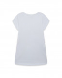 Vestido manga corta blanco camaleon niña Vestido manga corta blanco camaleon niña