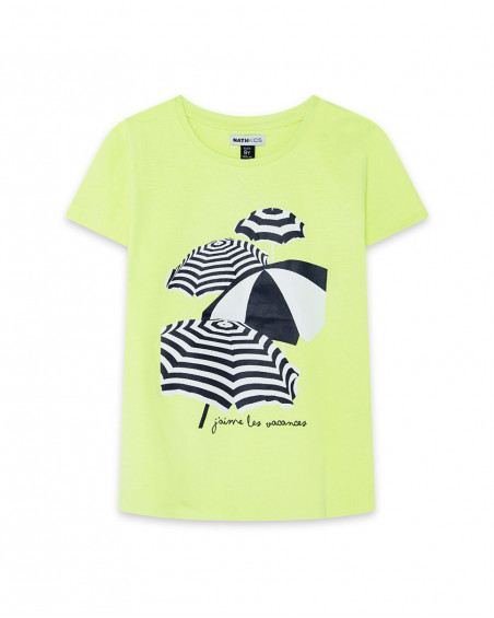 Camiseta manga corta nath kids by tuc tuc verde parasol niña