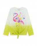 Camiseta manga larga blanca pelícano niña Camiseta manga larga blanca pelícano niña