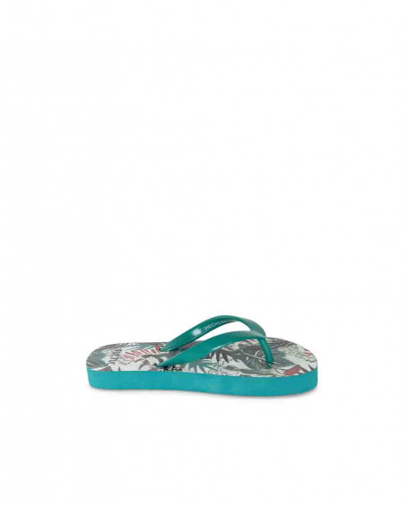 Chanclas verdes estampado jungla niño Chanclas verdes estampado jungla niño