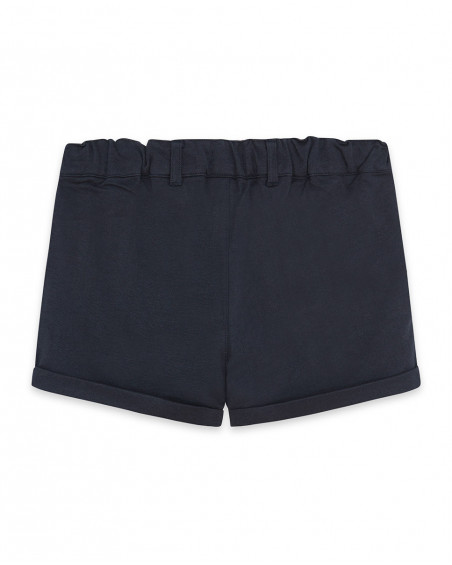 Short nath kids by tuc tuc con cintura azul marino niña Short nath kids by tuc tuc con cintura azul marino niña