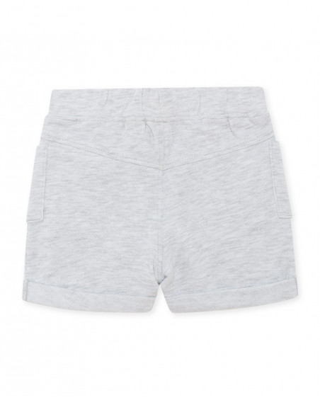 Bermuda felpa gris bolsillos niño Bermuda felpa gris bolsillos niño
