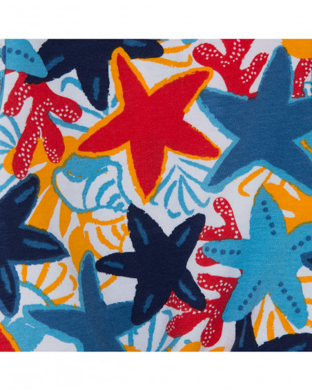 Conjunto camiseta sin mangas estrellas de mar multicolor y Conjunto camiseta sin mangas estrellas de mar multicolor y