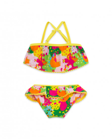 Bikini estampado cactus multicolor niña Bikini estampado cactus multicolor niña
