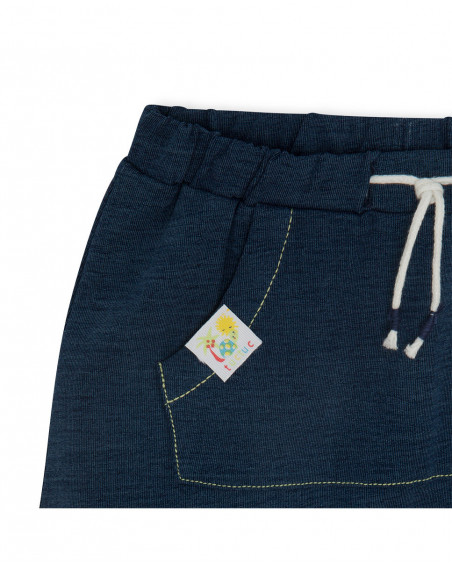 Conjunto camiseta manga corta blanca y bermuda denim azul Conjunto camiseta manga corta blanca y bermuda denim azul