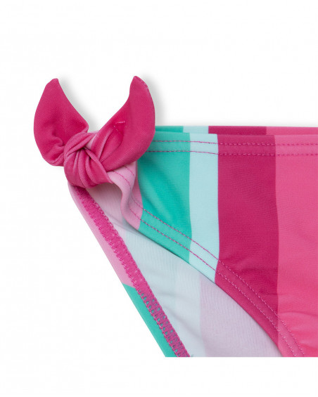 Bikini nath kids by tuc tuc rayas verdes y fucsia niña Bikini nath kids by tuc tuc rayas verdes y fucsia niña