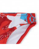 Culetín baño rojo estrellas de mar niña Culetín baño rojo estrellas de mar niña