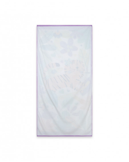 Toalla blanca tigre niña Toalla blanca tigre niña