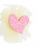 Set 2 coleteros amarillos corazones niña Set 2 coleteros amarillos corazones niña