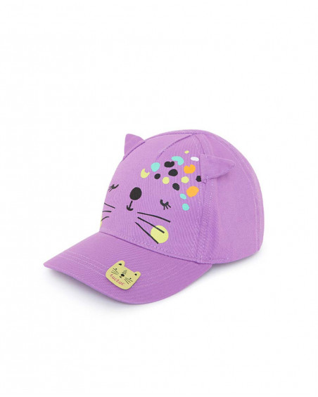 Visera sarga malva orejas niña Visera sarga malva orejas niña