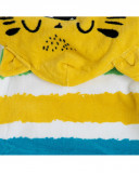 Poncho baño rayas multicolor texto y frutas niño Poncho baño rayas multicolor texto y frutas niño