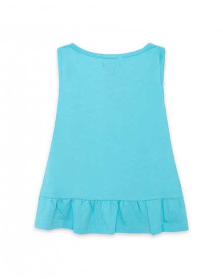 Camiseta tirantes nath kids by tuc tuc azul turquesa volante Camiseta tirantes nath kids by tuc tuc azul turquesa volante
