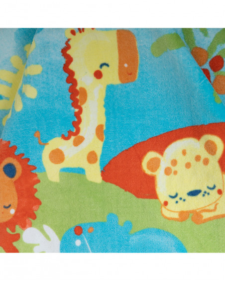 Poncho baño estampado animales recien nacido niño Poncho baño estampado animales recien nacido niño