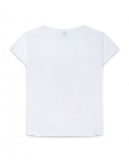 Camiseta manga corta nath kids by tuc tuc blanca corazón niña