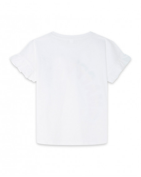 Camiseta manga corta nath kids by tuc tuc blanca mensaje niña