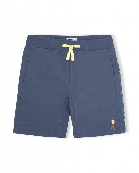 Bermuda nath kids by tuc tuc con cordón texto lateral azul Bermuda nath kids by tuc tuc con cordón texto lateral azul