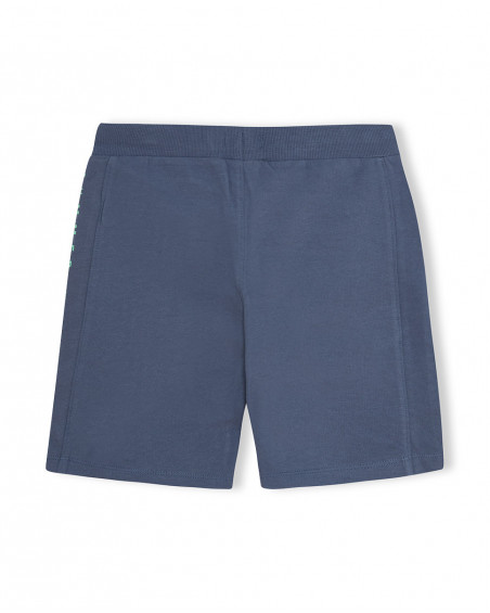 Bermuda nath kids by tuc tuc con cordón texto lateral azul Bermuda nath kids by tuc tuc con cordón texto lateral azul