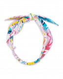 Diadema punto rosa estampado flores tropical niña Diadema punto rosa estampado flores tropical niña